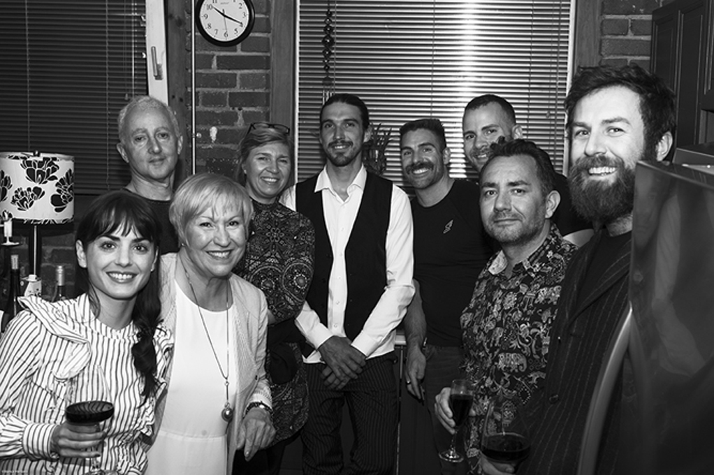 In the studio with Sam